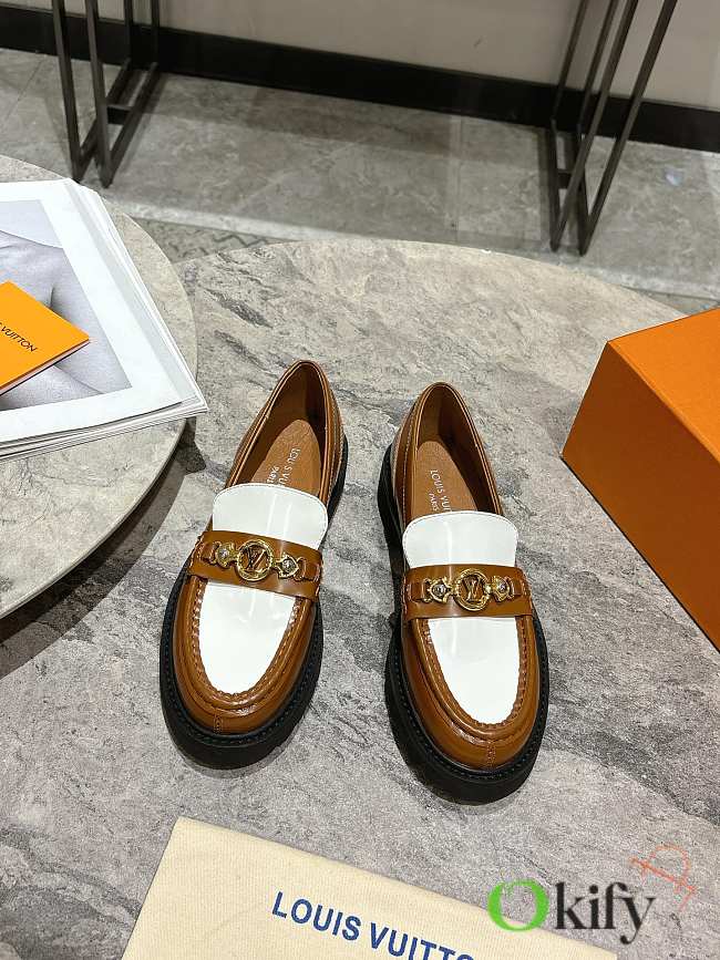 Okify Louis Vuitton Brown Loafers EU35-45 - 1