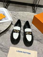 Okify Louis Vuitton Black And White Loafers EU35-45 - 1