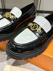 Okify Louis Vuitton Black And White Loafers EU35-45 - 3