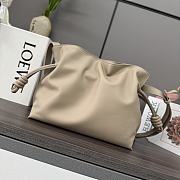 Okify Loewe Medium Flamenco Clutch In Beige Nappa Calfskin 30x24.5x10.5cm - 1