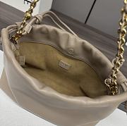 Okify Loewe Medium Flamenco Purse In Beige Mellow Nappa Lambskin 30x10.5x20cm - 5