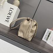 Okify Loewe Medium Flamenco Purse In Beige Mellow Nappa Lambskin 30x10.5x20cm - 2