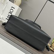 Okify Loewe Large Flamenco Clutch In Black Nappa Calfskin 38x29x14cm - 4