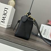 Okify Loewe Black Puzzle Bag With Woven Handle 24x10.5x16cm - 4