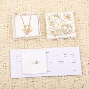 Okify Dior Bee Pink Gold Necklace  - 2