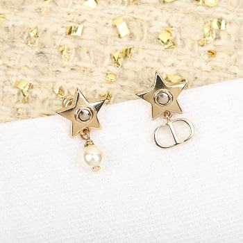 Okify Dior Gold Star Earrings 19835