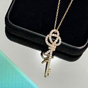 Okify Tiffany&Co Gold Knot Necklace 19838 - 3