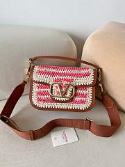 Okify Valentino Garavani Alltime Vlogo Bag In Pink 23.5x18x8cm  - 1