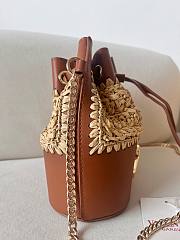 Okify Valentino Garavani Mini Raffia Bucket Bag 20x17x8.5cm - 4