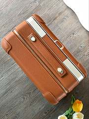 Okify Hermes Orange Brown Suitcase  - 5