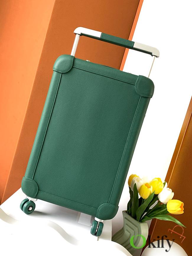 Okify Hermes Dark Green Suitcase  - 1