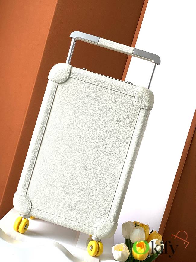 Okify Hermes White Suitcase  - 1