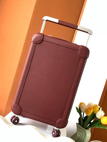 Okify Hermes Dark Red Suitcase 