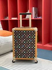 Okify Louis Vuitton Rolling Trunk Suitcase With Multicolor M25241 39x55x21cm  - 1