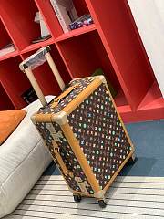 Okify Louis Vuitton Rolling Trunk Suitcase With Multicolor M25241 39x55x21cm  - 2