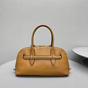 Okify MiuMiu Aventure nappa leather top handle bag in brown 34x12x31cm  - 3