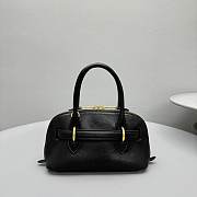 Okify MiuMiu Aventure nappa leather top handle bag in black 21x8x13cm  - 2