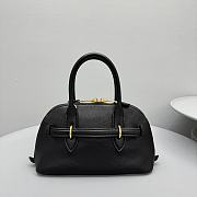 Okify MiuMiu Aventure nappa leather top handle bag in black 28x10x27cm  - 3