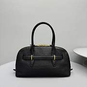 Okify MiuMiu Aventure nappa leather top handle bag in black 34x12x31cm  - 5