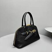 Okify MiuMiu Aventure nappa leather top handle bag in black 34x12x31cm  - 2