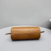 Okify MiuMiu Brown Nappa Leather Pouch Bag 22x10x9cm  - 4