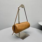 Okify MiuMiu Brown Nappa Leather Pouch Bag 22x10x9cm  - 5