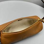 Okify MiuMiu Brown Nappa Leather Pouch Bag 22x10x9cm  - 2