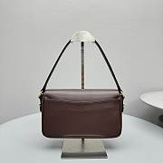 Okify MiuMiu Dark Brown Penny Leather Bag 24x15x5cm  - 5