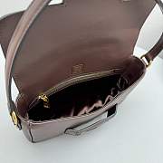 Okify MiuMiu Dark Brown Penny Leather Bag 24x15x5cm  - 3