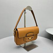 Okify MiuMiu Brown Penny Leather Bag 24x15x5cm  - 2