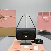 Okify MiuMiu Black Penny Leather Bag 24x15x5cm  - 1