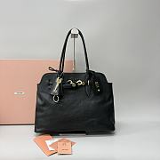 Okify MiuMiu Black Aventure Nappa Leather Bag 40x13x30cm  - 1