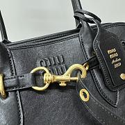 Okify MiuMiu Black Aventure Nappa Leather Bag 40x13x30cm  - 3