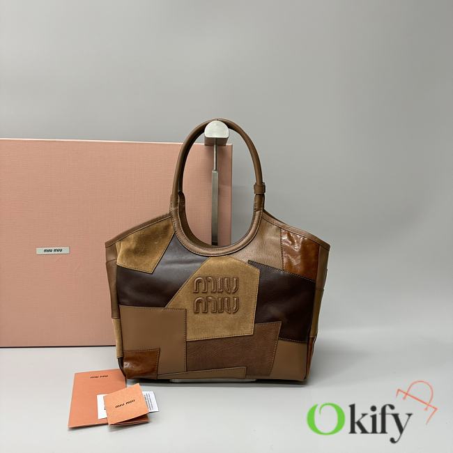 Okify MiuMiu Ivi Miu Tote Bag 28x13x28cm  - 1