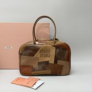 Okify MiuMiu Leather Patchwork Beau Bag 34x23x12cm  - 1