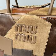 Okify MiuMiu Leather Patchwork Beau Bag 34x23x12cm  - 2