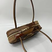 Okify MiuMiu Arcadie 24SS Bag In Multi Brown 29x9x13cm  - 4