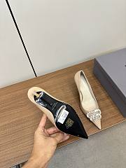 Okify Balenciaga Beige Crystal High Heels EU35-39 - 4