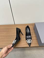 Okify Balenciaga Black Crystal High Heels EU35-39 19932 - 2