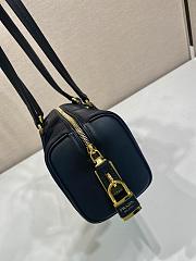 Okify Prada Black Medium Re-Nylon and Leather top handle bag with padlock 29x12.5x10cm - 3