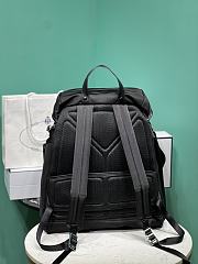 Okify Prada Re-Nylon And Leather Backpack In Black 38x45x18cm - 3