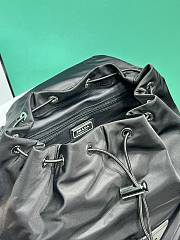 Okify Prada Re-Nylon And Leather Backpack In Black 38x45x18cm - 4