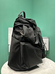 Okify Prada Re-Nylon And Leather Backpack In Black 38x45x18cm - 5