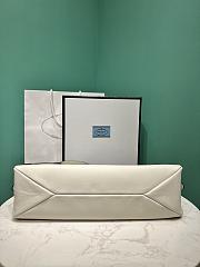 Okify Prada Large Aimée white leather shoulder bag 39x24x11.5cm - 4