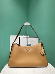 Okify Prada Large Aimée brown leather shoulder bag 39x24x11.5cm - 1