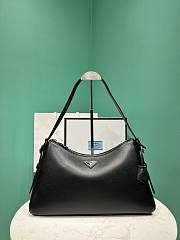 Okify Prada Large Aimée black leather shoulder bag 39x24x11.5cm - 1