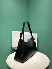 Okify Prada Large Aimée black leather shoulder bag 39x24x11.5cm - 3