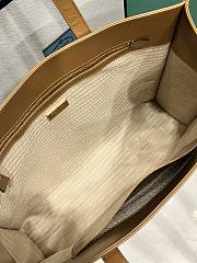 Okify Prada Glossy Brown Large Tote Bag 38x30x12cm  - 3