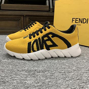 Okify Fendi Little Monster Yellow Trainers For Men EU38-46