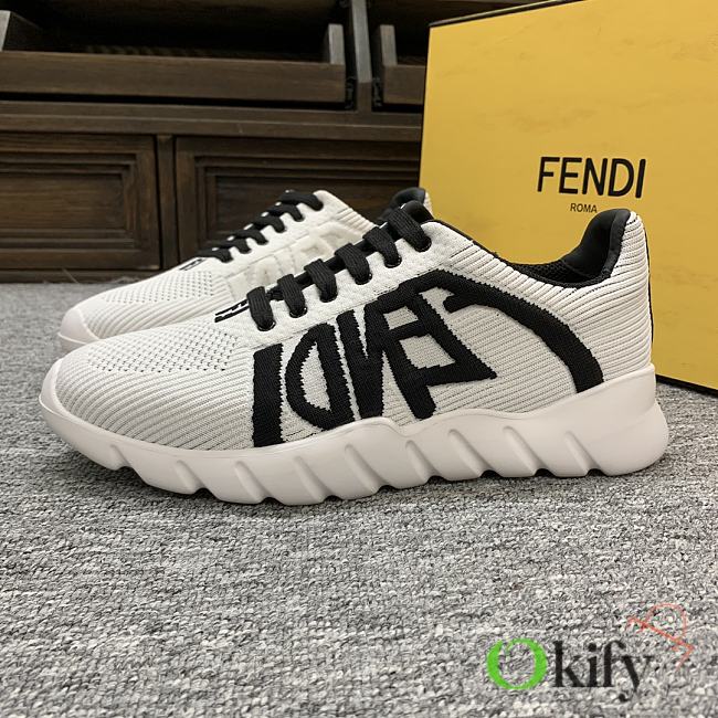 Okify Fendi Little Monster White Trainers For Men EU38-46 - 1